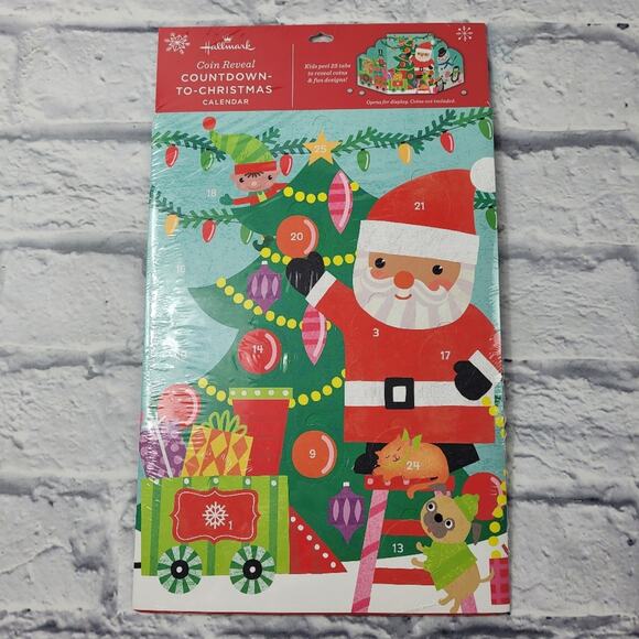 NWT Hallmark Coin Reveal Countdown to Christmas Calendar December 1-25 - Picture 1 of 8